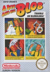 A Boy and His Blob Trouble on Blobolonia PAL NES PAL box art